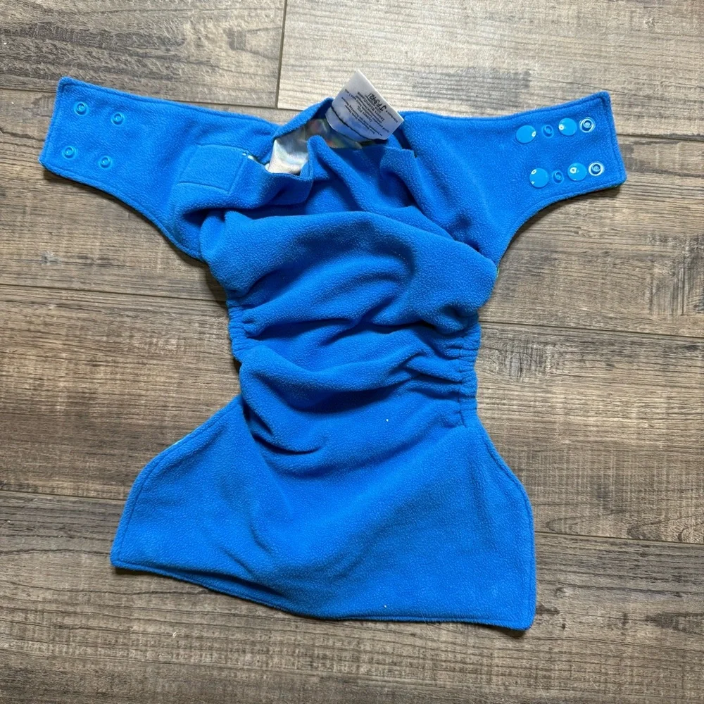 Honeybum Blue Cloth Diaper with Adjustable Snaps